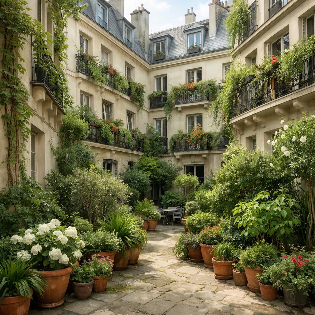 Cour intérieure et balcon parisien : profiter au maximum