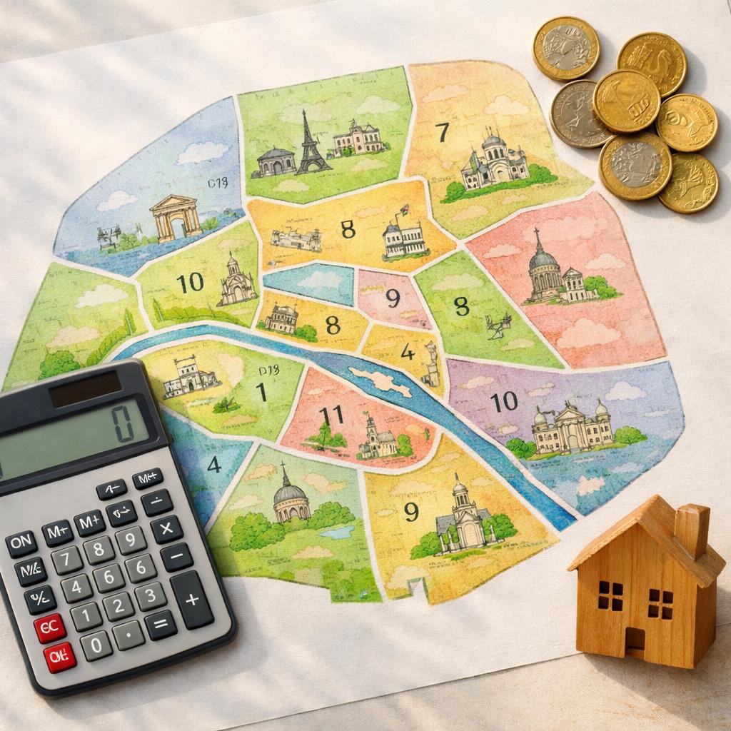 Loyer moyen à Paris en 2026 : tarifs par arrondissement