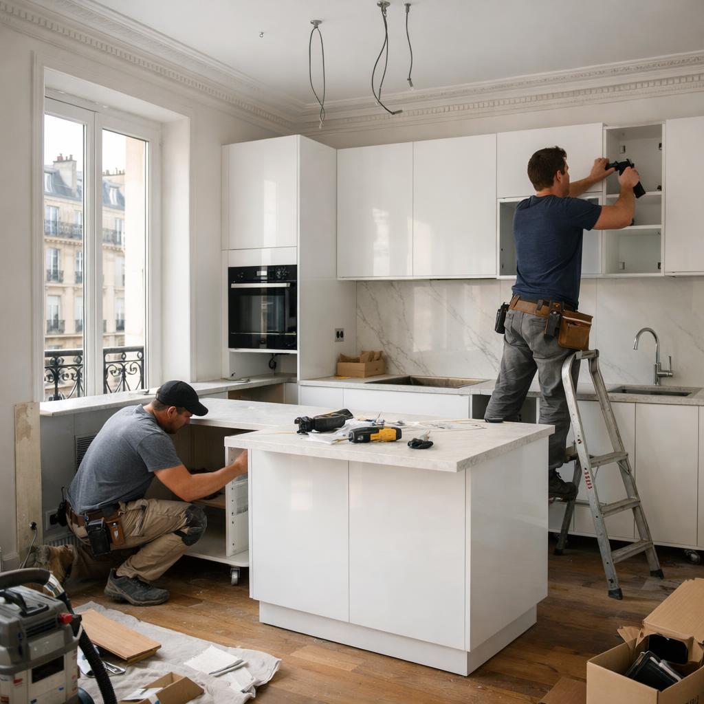 Refaire la cuisine d'un appartement parisien : budget 2026