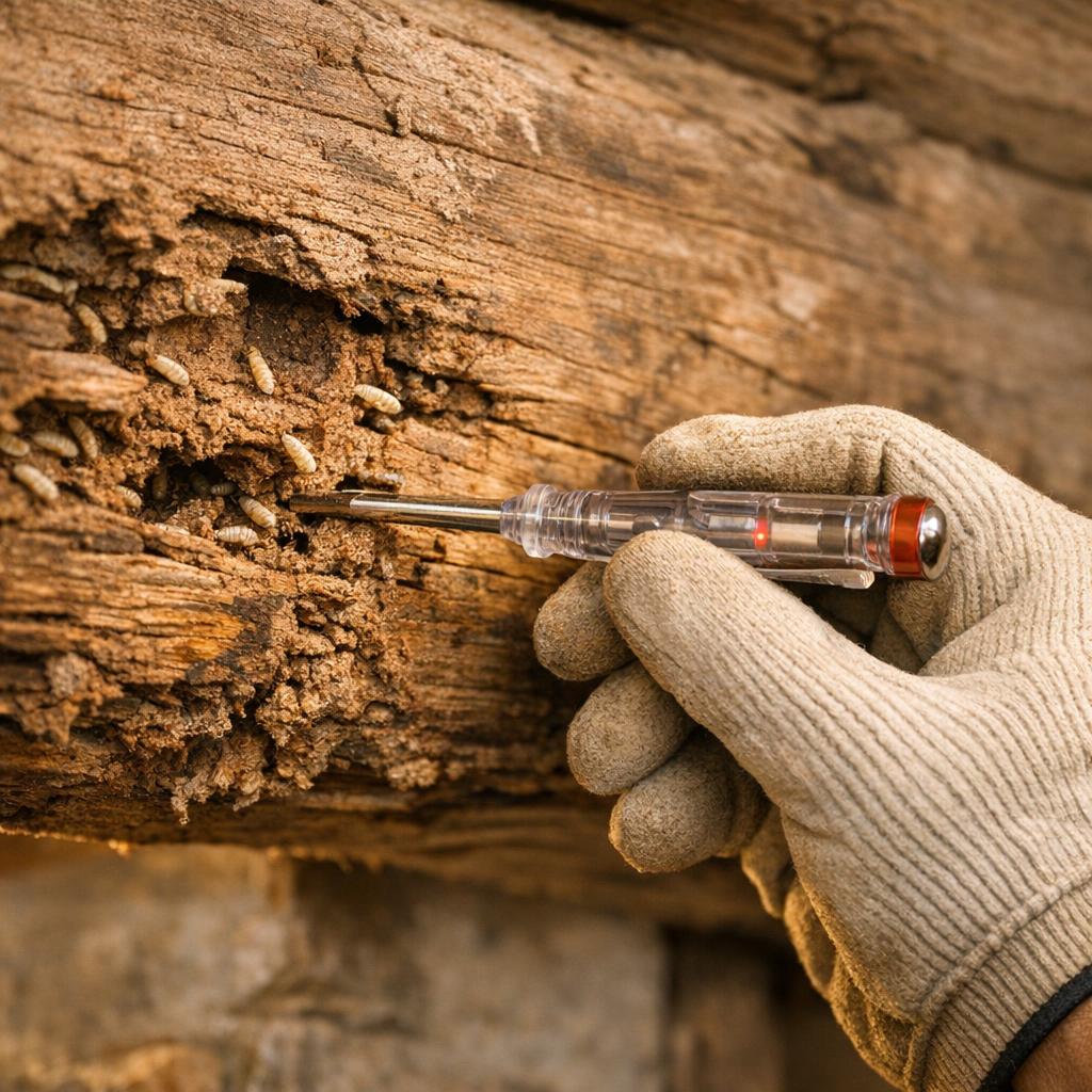 Termites et insectes xylophages : diagnostic et traitement